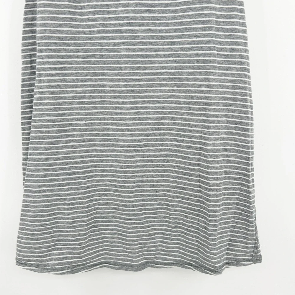 Lululemon Womens Active Athletic Pima Cotton Striped All Tied Up Tank Top Size 4